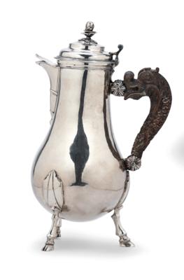 A Coffee Pot of the Knights of Malta, - Silver