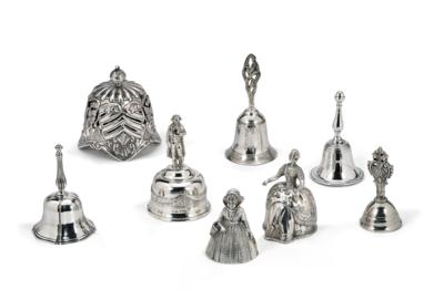 A Collection of Table Bells, - Stříbro