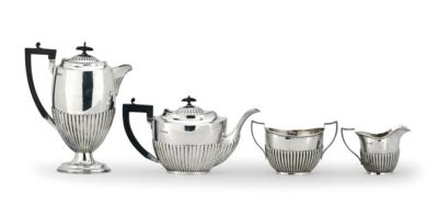 A Tea and Coffee Service from Sheffield, - Stříbro