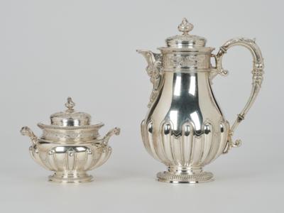 A Coffee Pot with Sugar Bowl from Stockholm, - Argenti