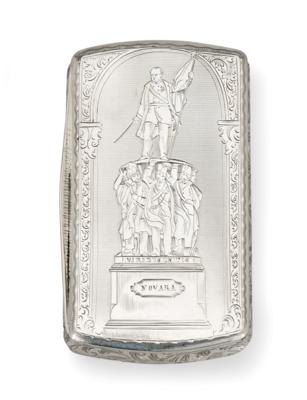 A Tabatière Depicting Field Marshal Radetzky, from Vienna, - Silver