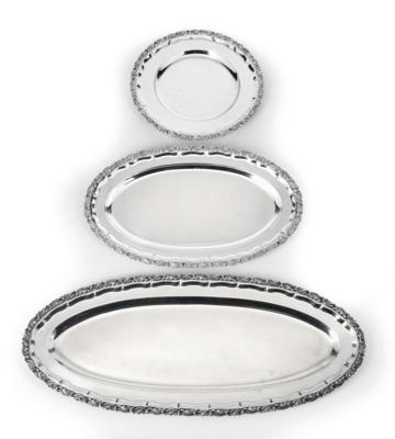 3 Platters from Vienna, - Silver