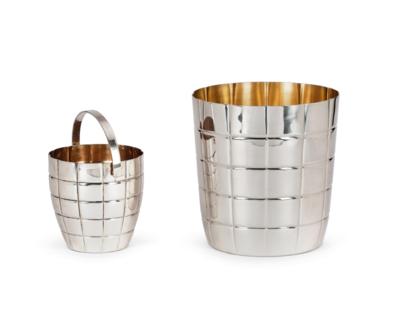 A Wine Cooler and Ice Cube Container by Buccellati, - Stříbro