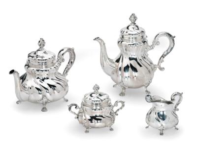 A Tea and Coffee Service from Germany, - Silver
