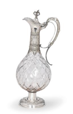 A Wine Jug from Germany, - Silver