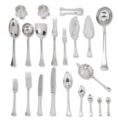 J. C. Klinkosch - Art Nouveau Cutlery Set for 12 Persons from Vienna, - Silver