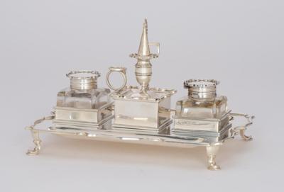 A Writing Set from London, - Silver