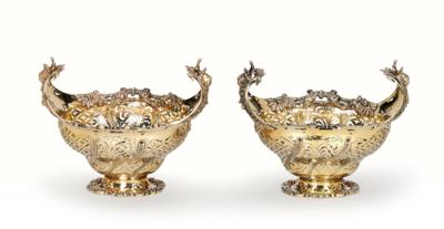 A Pair of Bowls from London, - Stříbro