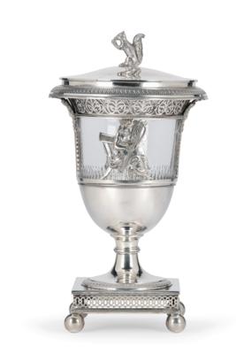 An Empire Sugar Urn from Paris, - Stříbro