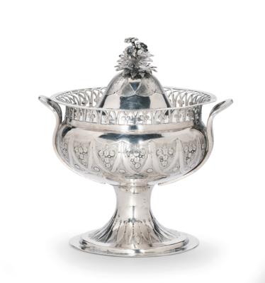 An Empire Sugar Urn from Vienna, - Argenti