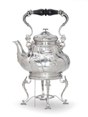 A Hot Water Kettle with Rechaud from Vienna, - Argenti