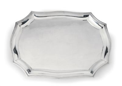 A Tray from Vienna, - Stříbro