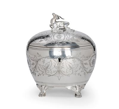 A Sugar Bowl from Vienna, - Stříbro