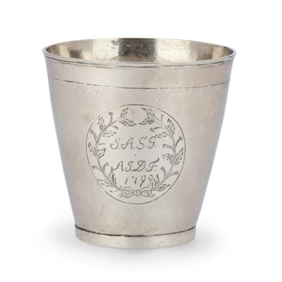 A Danish Snakeskin Beaker, - Silver