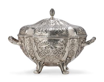 A Covered Tureen, - Silver