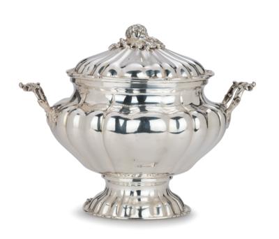 A Covered Tureen, - Silver