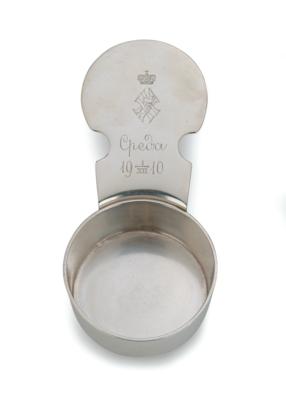 A Muscovite Whiskey Measuring Cup by Fabergé, - Silver