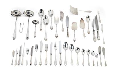 A Large German Cutlery Set for 12 Persons, - Stříbro