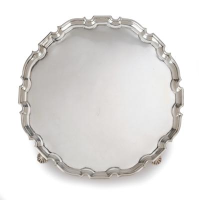 A London George II Footed Platter, - Silver