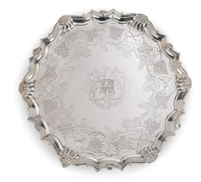 A London George II Footed Platter, - Argenti