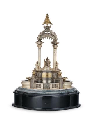 A Model of the Marriage Fountain at Hoher Markt in Vienna, - Stříbro