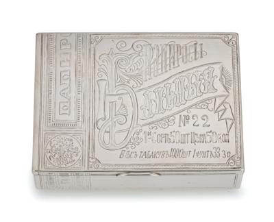 A Muscovite Trompe l’Oeil Cigar Box, - Argenti