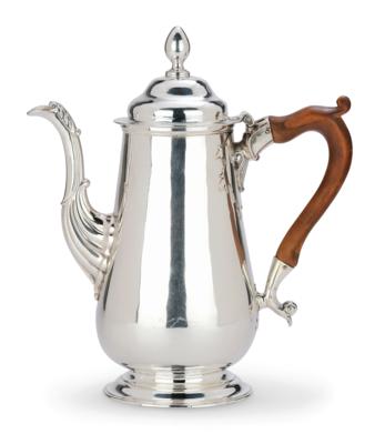 Newcastler Georg II. - Kaffeekanne, - Silber