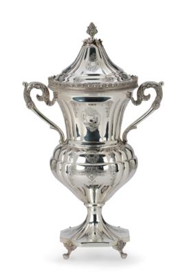 A Portuguese Covered Goblet, - Silver