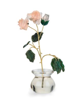 A Rose in a Water Glass, - Silver