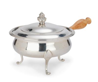 A Viennese Biedermeier Casserole, - Stříbro