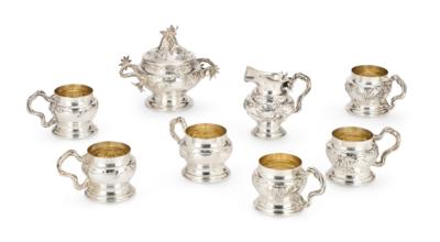 A Viennese Art Nouveau Set, - Silver