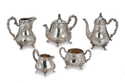 A Viennese Tea and Coffee Service, - Stříbro