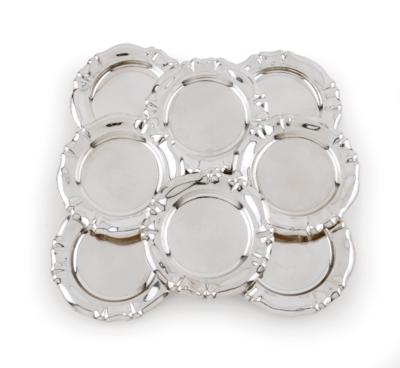 8 Budapest Plates, - Silver