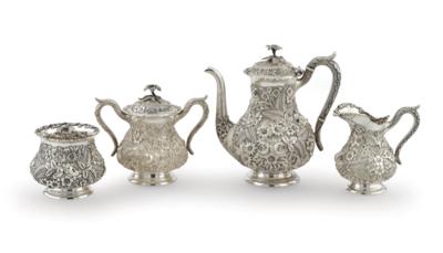 An American Tea Set, - Silver