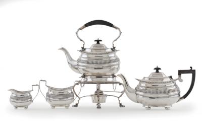 A Chester Tea Set, - Silver