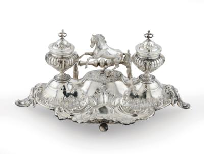 A German Writing Set, - Silver