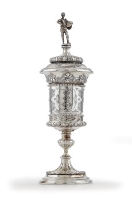 A Viennese Covered Goblet of Archduke Eugene of Austria, - Silver