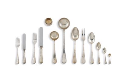 A Viennese Cutlery Set for 6 Persons by Alexander Sturm, - Argenti