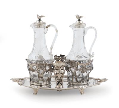 A French Louis XVI Cruet Frame, - Argenti