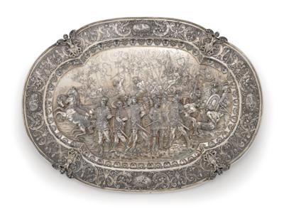 A Historicist Tray, - Silver