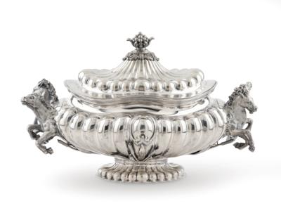 An Italian Covered Tureen, - Silver