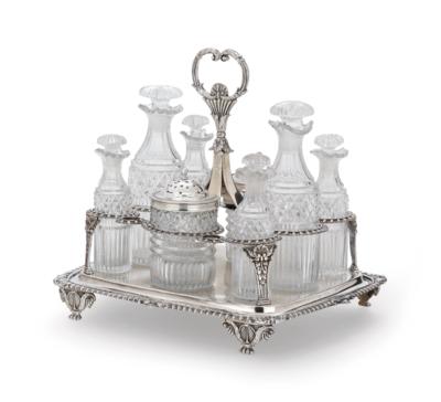 A London George III Cruet Frame, - Silver