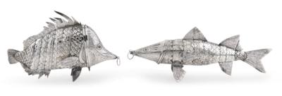 Two Large Fish, - Stříbro