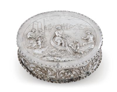 An Augsburg Covered Box, - Silver