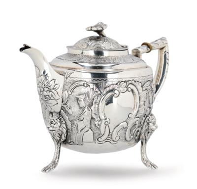 A Dublin George III Teapot, - Silver