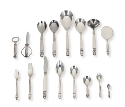 A Cutlery Set by Georg Jensen, - Silver