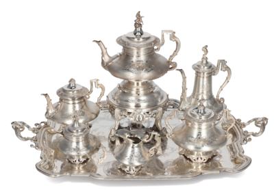 A Large Parisian Tea and Coffee Service, - Argenti