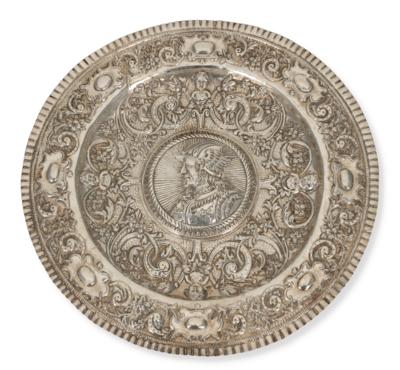 A Historicist Presentation Plate, - Stříbro