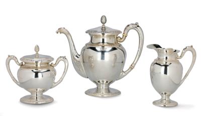 An Italian Tea Set, - Silver