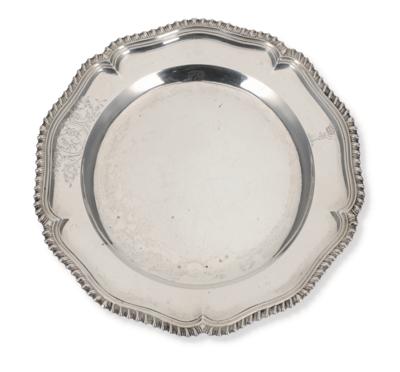 A London George II Plate, - Silver